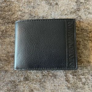 Emporio Armani Black Leather Wallet